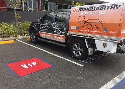Mobile Roadworthy Ipswich - Servicing a customer